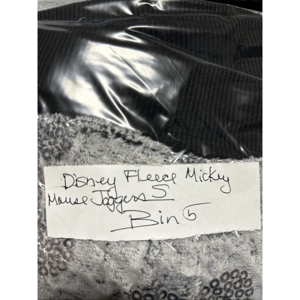 Womens Small Mickey Mouse‎ Jogger Pajama Lounge Pants Fleece Gray Pockets SOFT - Picture 11 of 11